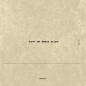 Digital Album "Sorry That I'm Way Too Late " [Seonrbright]